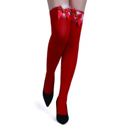 Eross ciorapi Bow Christmas XS/L Red