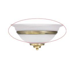 Globo - Sticlă de schimb pentru aplică de perete TOLEDO E27