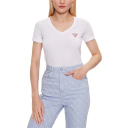 GUESS T-Shirt Ss Vn Mini Triangle W2YI45J1314 g011 pure white