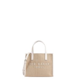 TED BAKER Geantă mică Paolina Faux Raffia Small Icon 284037 ivory