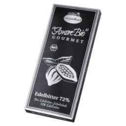 Ciocolata Neagra, 72% Cacao, 100 g, Liebhart's Amore Bio
