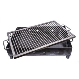 Gratar pe Carbuni, Metalic, Sita Inox, Dimensiune 60 x 40 mm