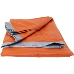 Prelata Impermeabila, 8 x 12 m, cu Inele de Prindere, UV, 130 g/mp, Portocalie