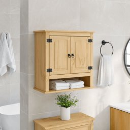Dulap baie de perete „Corona”, 70x33x71,5 cm, lemn masiv pin GartenMobel Dekor