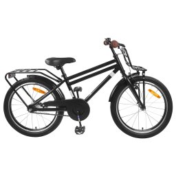 Bicicleta pentru Copii 18 Inci pentru 5-7 ani Negru GartenMobel Dekor