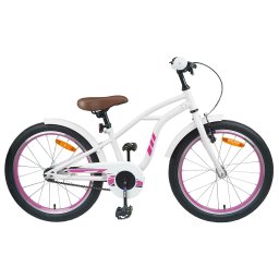Bicicleta pentru Copii 20 Inci pentru 6-11 ani Alb GartenMobel Dekor