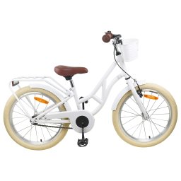 Bicicleta pentru Copii 24 Inci pentru 8-12 ani Alb GartenMobel Dekor