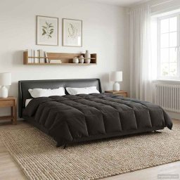 Pilota de vara Patos Antracit 200 x 240 cm Microfibra GartenMobel Dekor