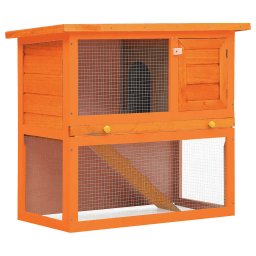 Cusca de exterior iepuri cusca adapost animale mici, 1 usa, lemn GartenMobel Dekor