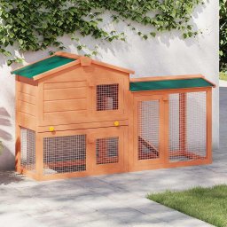 Cusca de exterior pentru iepuri, adapost animale mici, lemn GartenMobel Dekor