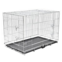 Cusca pentru caini pliabila, metal, XXL GartenMobel Dekor