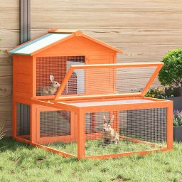 Cusca pentru iepuri si alte animale de exterior, lemn GartenMobel Dekor