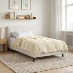 Pilota de vara Patos Crem 140 x 200 cm Microfibra GartenMobel Dekor