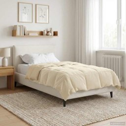 Pilota de vara Patos Crem 155 x 200 cm Microfibra GartenMobel Dekor