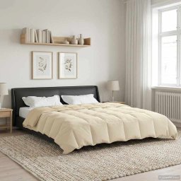Pilota de vara Patos Crem 200 x 220 cm Microfibra GartenMobel Dekor