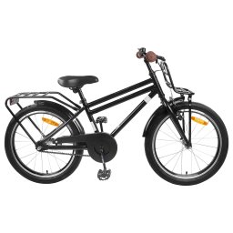 Bicicleta pentru Copii 18 Inci pentru 5-7 ani Negru GartenMobel Dekor