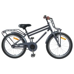 Bicicleta pentru Copii 18 Inci pentru 5-7 ani Gri închis GartenMobel Dekor