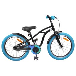 Bicicleta pentru Copii 22 Inci pentru 7-12 ani Negru GartenMobel Dekor