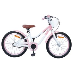 Bicicleta pentru Copii 18 Inci pentru 5-7 ani Roz deschis GartenMobel Dekor