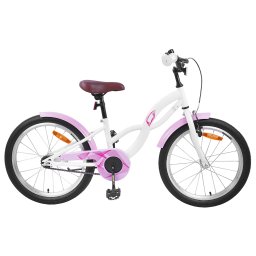 Bicicleta pentru Copii 18 Inci pentru 5-7 ani Alb GartenMobel Dekor