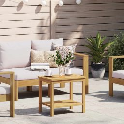 Masa laterala Ulei Natural 50 x 35 x 45 cm Lemn Solid de Acacia GartenMobel Dekor