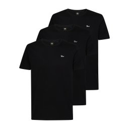 Petrol Industries Tricou 'Sidney' negru / alb murdar