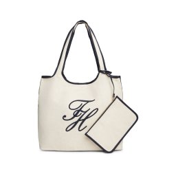 TOMMY HILFIGER Plase de cumpărături albastru închis / alb natural