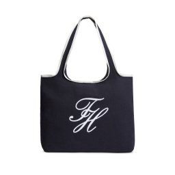 TOMMY HILFIGER Plase de cumpărături bleumarin / alb