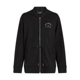 Karl Lagerfeld Hanorac 'Rue St-Guillaume' negru / alb