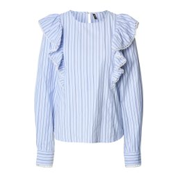 Vero Moda Tall Bluză 'VMFANNI' albastru / albastru deschis / alb