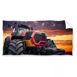 Prosop de baie cu model tractor - 70 x 140 cm