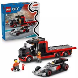Camionul LEGO® City F1® cu mașina de curse Audi F1® 60493