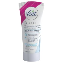 Veet Pure - cremă depilatoare pentru picioare și corp - pentru piele sensibilă (200 ml)