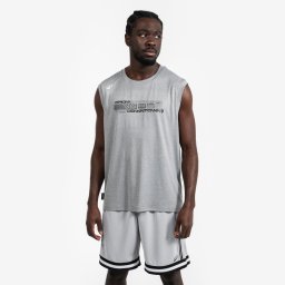 TRICOU DE BASCHET FĂRĂ MÂNECI - FAST 500 GRI BĂRBAȚI/DAMĂ