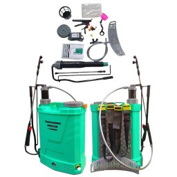 Pompa de Stropit Electrica cu Acumulator CMP1759, 16L, 12V 8Ah, Presiune Reglabila pana la 4 Bar, Autonomie 3-5 Ore, Lance Telescopica Inox, Duze Interschimbabile, Incarcator Inclus