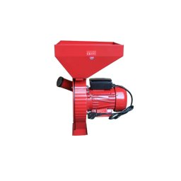 Moara Electrica Rosie pentru Uruiala CMP1335R, 4.5KW, 300kg/ora, Motor Electric 100% Cupru, 20 Ciocanele, 4 Site Interschimbabile, Cuva Metalica Extra Mare, Butuc Direct pe Ax, Protectie Suprasarcina