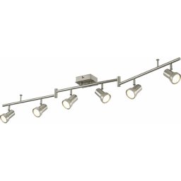 Spot LED 6xGU10/4,7W/230V crom mat