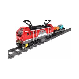 iM.Master - Set de construcție tren cu șine, 617 piese, 2xAA/400 mAh + telecomandă