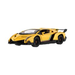 Mașină radiocomandată Lamborghini, galbenă, alimentare 3xAA + 2xAA