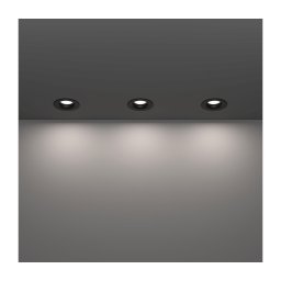 Eglo 902274 - Set 3x spoturi LED încastrate pentru baie SALABATE, 4,9 W, 230 V, Ø 8,8 cm, IP65, negru