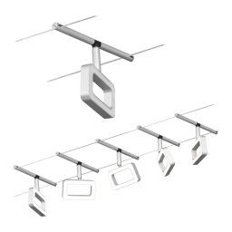 Paulmann 94481 - Set 5xLED/4,8W Sistem complet cu cablu 230V
