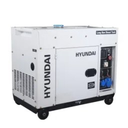 Generator de curent monofazat Hyundai DHY-8600SE-LRS, motor diesel, rezervor extins, insonorizat, 6.3 kW