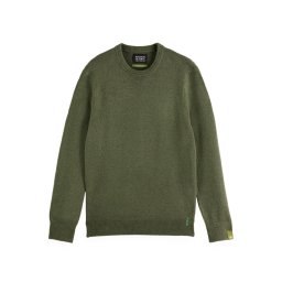 SCOTCH & SODA Pulover Soft Knit Regular Fit Crew Neck 181342 301 thyme