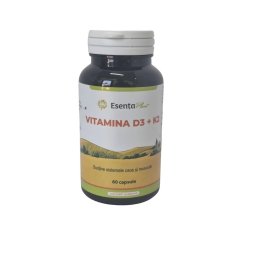 Vitamina D3 + K2 60 capsule Esenta Plant
