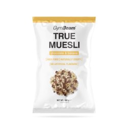 GymBeam True Muesli 500 g ciocolată - banane