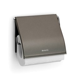Suport hartie igienica Brabantia ReNew 90300306, Rezistent la coroziune, Gri inchis