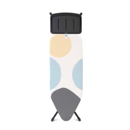 Masa de calcat Brabantia C 1003374, 124x45 cm, 7 pozitii de reglare, Suport generator de abur, Alb/Gri
