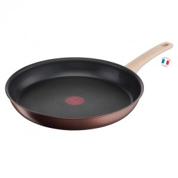 Tigaie Tefal Eco-Respect G2540602, 28 cm, Strat antiaderent din titan, Thermo-Fusion, Thermo-Signal, Inductie, Bronz/Maro