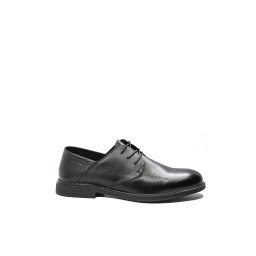 Pantofi bărbați oxford la modă, Mels negri, din piele naturală FNX27001-43 EU
