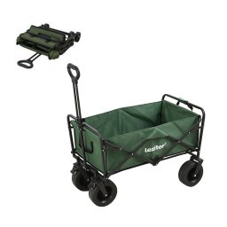 Cărucior de plajă premium pliabil, verde